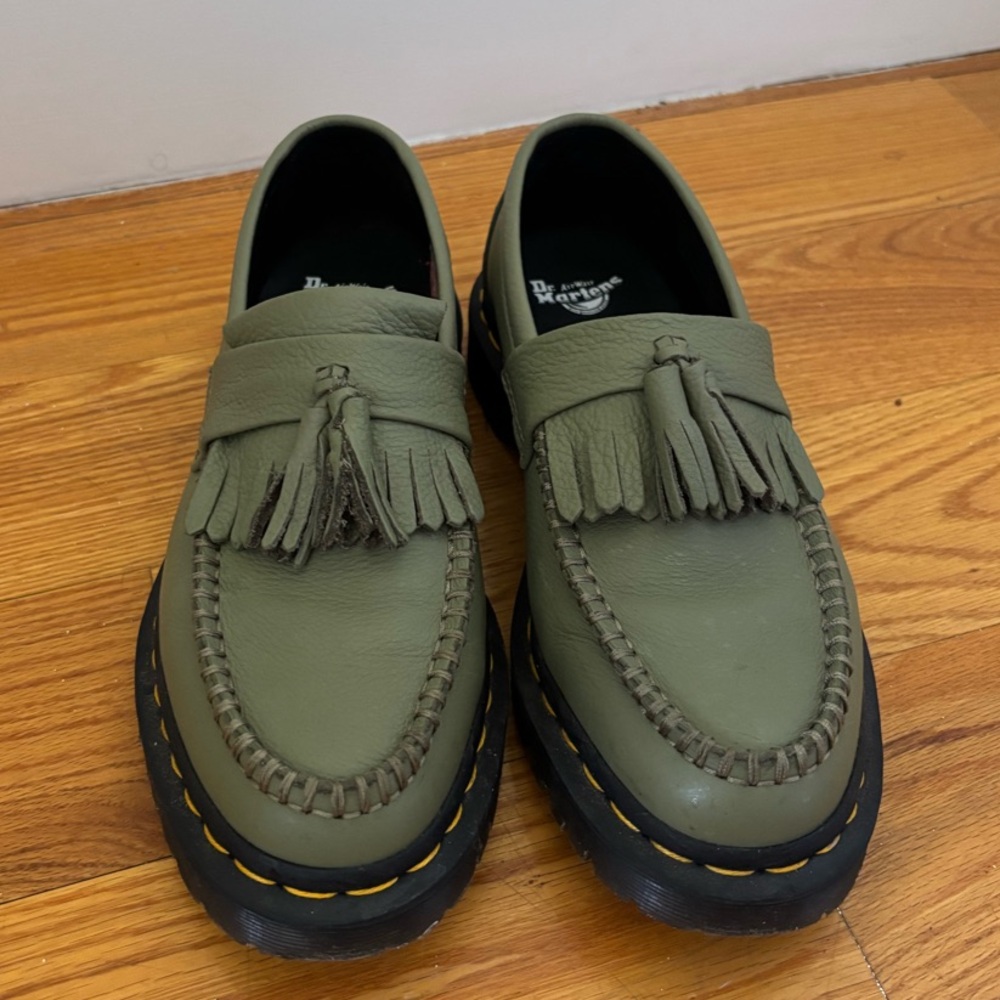 Dr. Marten Adrian Women’s Loafer Shoes Muted Olive